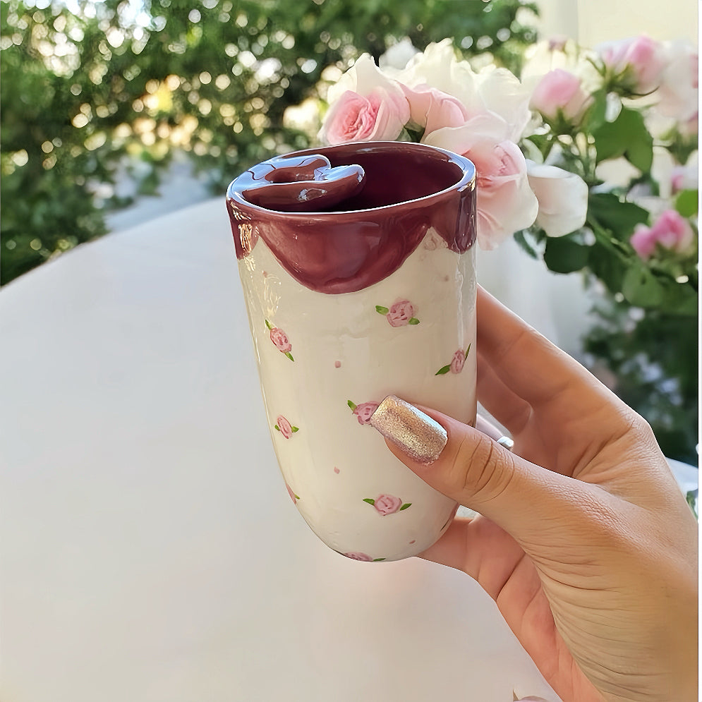 Sip Rose Mug (Cam Pipet Hediyeli💜)