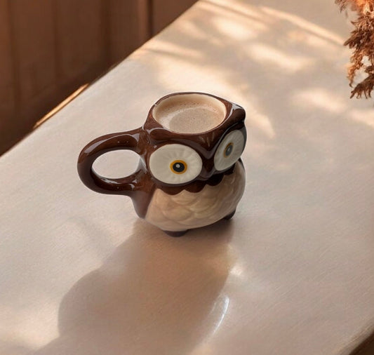 Baykuş Kahve Fincanı
