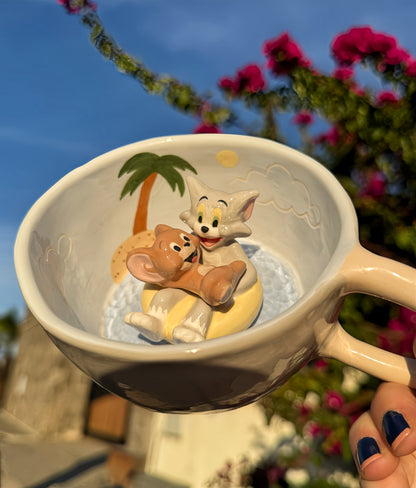 Lazy Beach Day Tom & Jerry Mug
