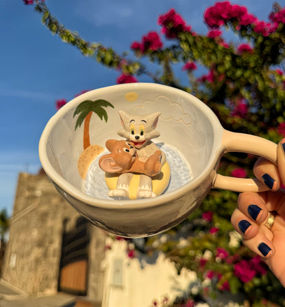 Lazy Beach Day Tom & Jerry Mug